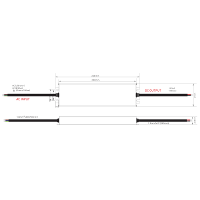 Zasilacz stałonapięciowy PFC IP67 48V 250W