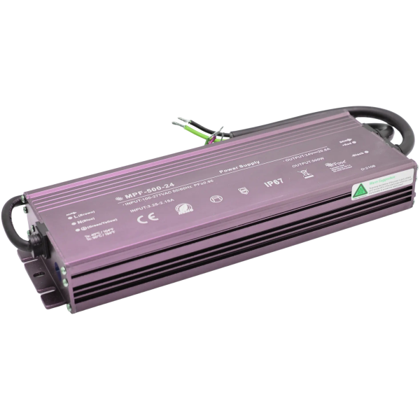 Zasilacz stałonapięciowy PFC IP67 12V 500W