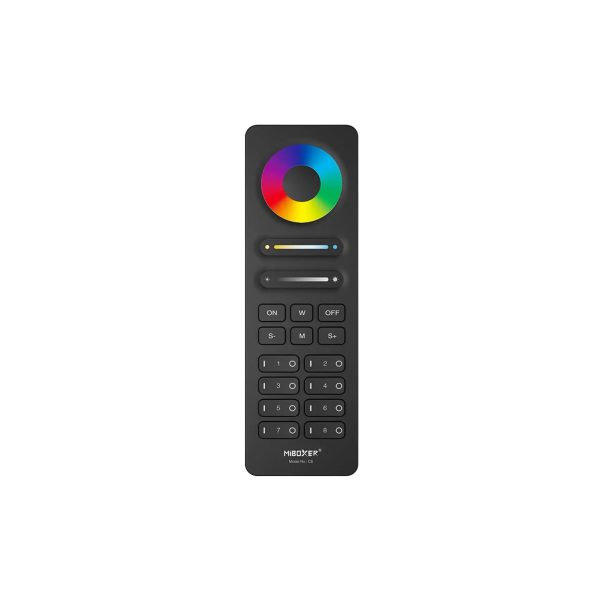Pilot 8-strefowy RGB+CCT Czarny C8B