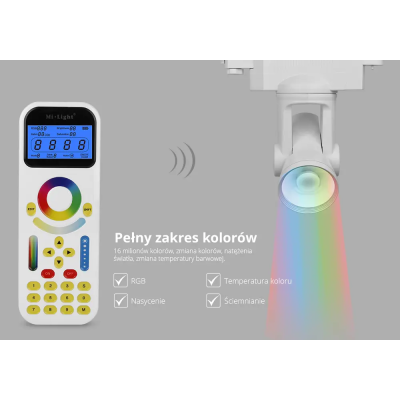 Pilot dotykowy RGB+CCT 99-strefowy 3xAAA FUT090