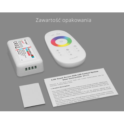 Zestaw Pilot + Sterownik RGB 12V-24VDC 10A FUT025