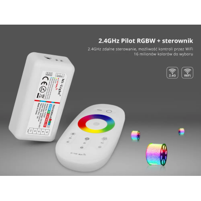Zestaw Pilot + Sterownik RGBW 12V-24VDC 10A FUT027