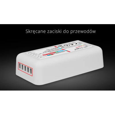 Zestaw Pilot + Sterownik RGBW 12V-24VDC 10A FUT027