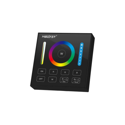 Panel naścienny RGB+CCT 1-strefowy czarny 2xAAA B0B