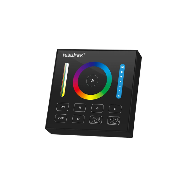 Panel naścienny RGB+CCT 1-strefowy czarny 2xAAA B0B