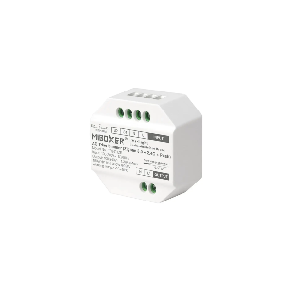 Ściemniacz MONO 100-240V AC 1.36A Zigbee 3.0/2.4G/Push TRI-C1ZR