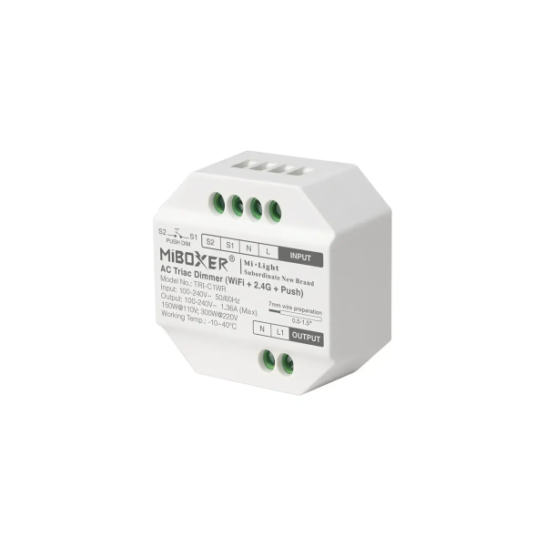 Ŕciemniacz MONO 100-240V AC 1.36A WiFi/2.4G/Push TRI-C1WR