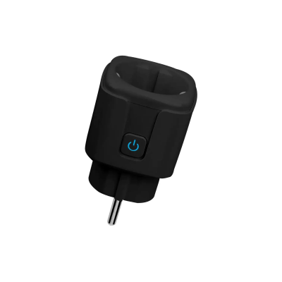 Inteligentna wtyczka z pomiarem zużycia energii 100-240VAC 16A czarna WiFi SWE01-B