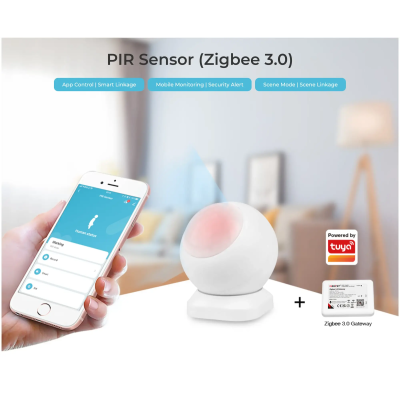 Czujka ruchu PIR CR123A 3V Zigbee 3.0 PIR1-ZB
