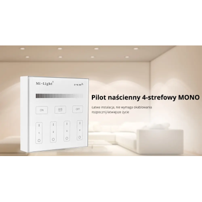 Panel naścienny MONO 4-strefowy 2xAAA B1