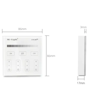 Panel naścienny MONO 4-strefowy 2xAAA B1