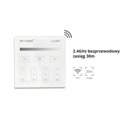 Panel naścienny MONO 4-strefowy 2xAAA B1