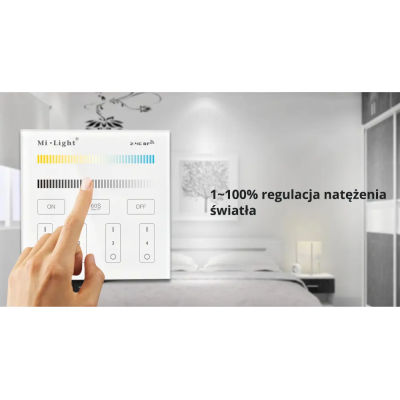 Panel naścienny CCT 4-strefowy 2xAAA B2
