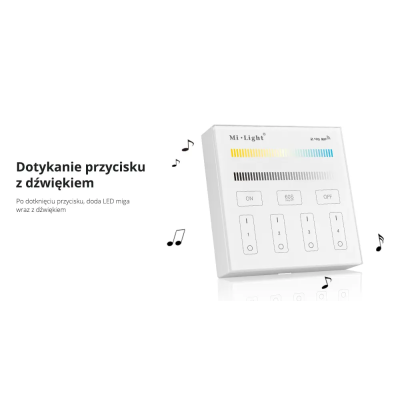 Panel naścienny CCT 4-strefowy 2xAAA B2