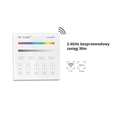 Panel naścienny RGB/RGBW 4-strefowy 2xAAA B3