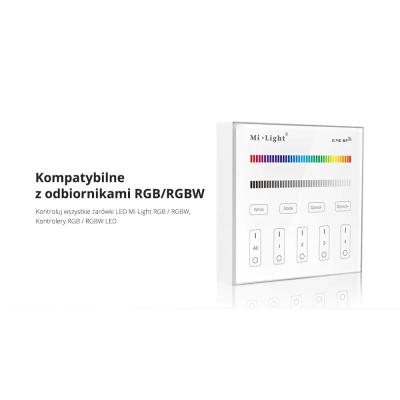 Panel naścienny RGB/RGBW 4-strefowy 2xAAA B3