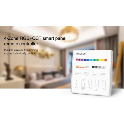 Panel naścienny RGB+CCT 4-strefowy 230V T4