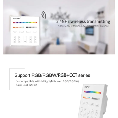 Panel naścienny RGB+CCT 4-strefowy 230V T4