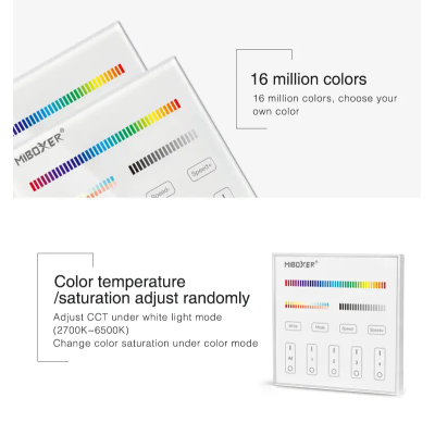 Panel naścienny RGB+CCT 4-strefowy 230V T4