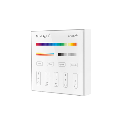 Panel naścienny RGB+CCT 4-strefowy 2xAAA T4