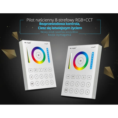 Panel naścienny RGB+CCT 8-strefowy 2xAAA B8