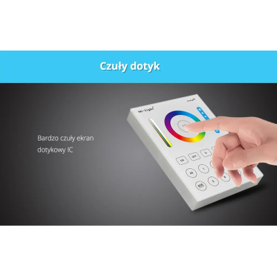 Panel naścienny RGB+CCT 8-strefowy 2xAAA B8