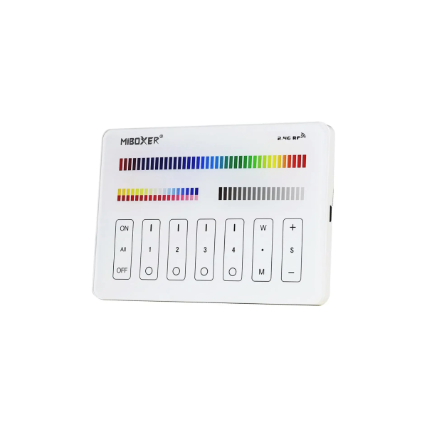 Panel naścienny RGB+CCT 8-strefowy 2xAAA M4