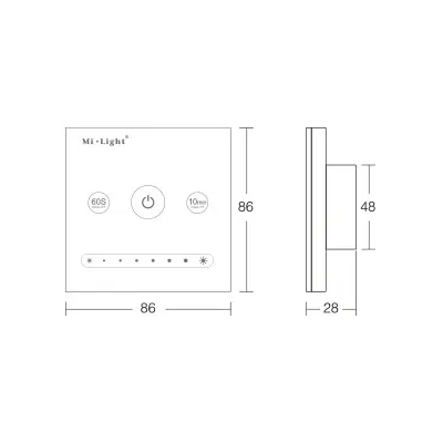 Dotykowy panel naścienny L1 Mi-Light