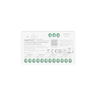 Sterownik LED SPI ESP32 WLED 4-kanałowy WiFi+2.4G SPI-WL4