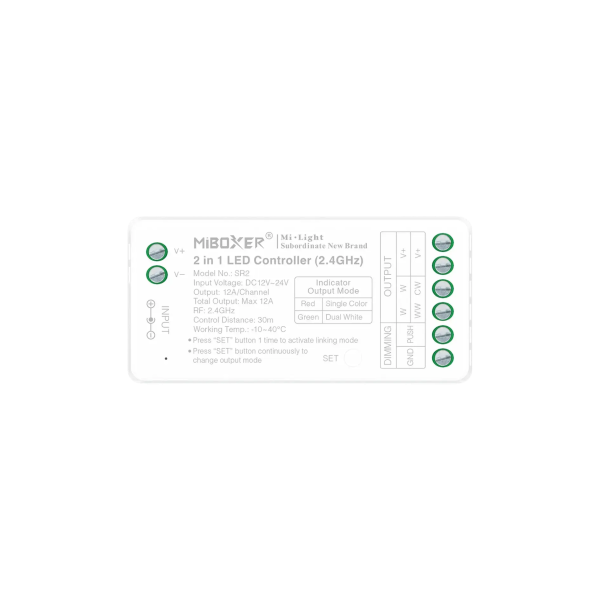 Sterownik 2w1 MONO/CCT 12V-24VDC 12A SR2