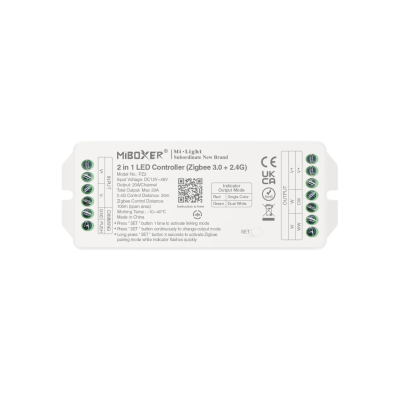 Sterownik 2w1 CCT 12–48V 20A Zigbee 3.0 + 2.4G PZ2