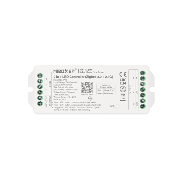 Sterownik 2w1 CCT 12–48V 20A Zigbee 3.0 + 2.4G PZ2