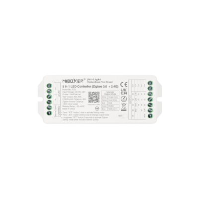 Sterownik 5w1 RGB+CCT 12-48V 20A Zigbee 3.0 + 2.4G PZ5