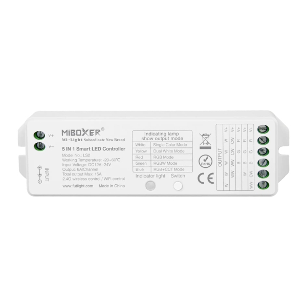 Sterownik LED RGB+CCT 12-24VDC 5w1 LS2