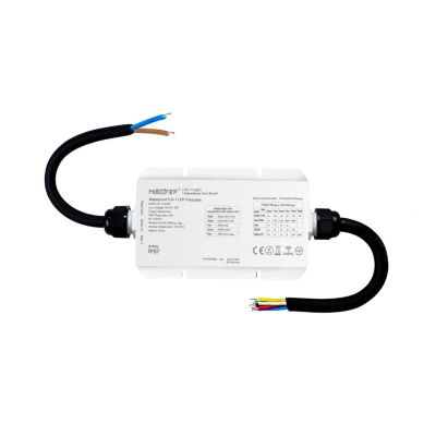 Sterownik woodoodporny LED RGB+CCT 12-48VDC 5w1 LS2-WP