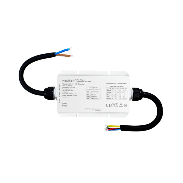 Sterownik woodoodporny LED RGB+CCT 12-48VDC 5w1 LS2-WP
