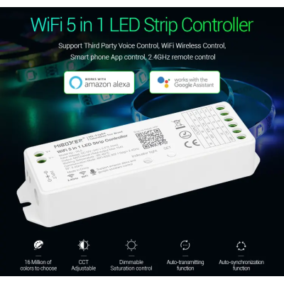 Sterownik LED WiFi RGB+CCT 12-24VDC 5w1 WL5
