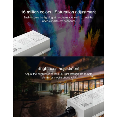 Sterownik woodoodporny LED WiFi RGB+CCT 12-48VDC 5w1 WL5-WP
