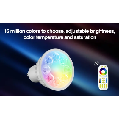 Lampa LED GU10 4W RGB+CCT 230V FUT103
