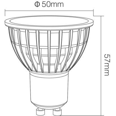 Lampa LED GU10 4W RGB+CCT 230V FUT103
