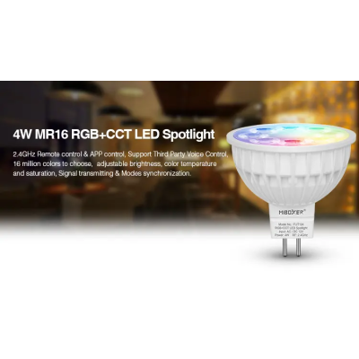 Lampa LED MR16 4W RGB+CCT 12V FUT104