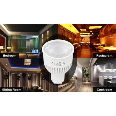 Lampa LED GU10 6W RGB+CCT 230V FUT106