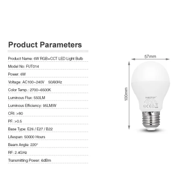 Lampa LED FUT014 RGB+CCT