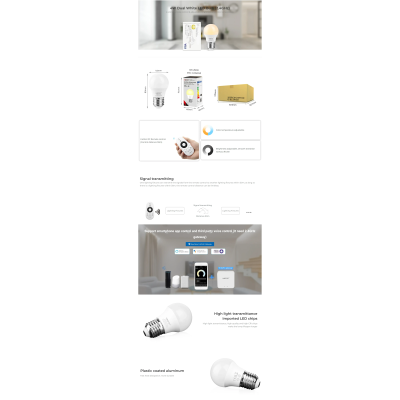 Lampa LED E27 FUT111 4W CCT 230V 46mm