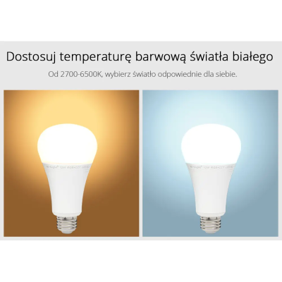 Lampa LED E27 12W RGB+CCT 230V FUT105