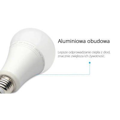 Lampa LED E27 12W RGB+CCT 230V FUT105