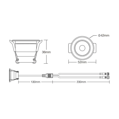 Oprawa LED CCT 36° 3W 12VDC SL2-12
