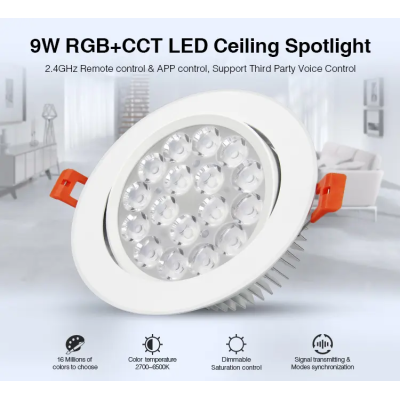 Oprawa LED Downlight 9W 15° RGB+CCT 230V FUT062