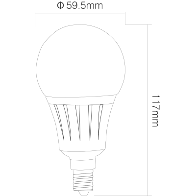 Lampa LED E14 5W RGB+CCT 230V FUT013