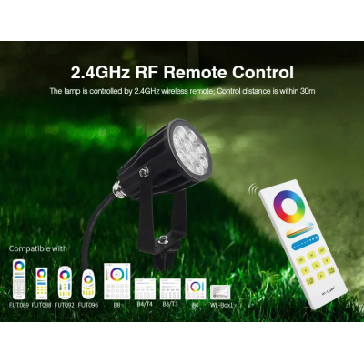 Zestaw 3 x Oprawa ogrodowa LED RGB+CCT 6W z zasilaczem FUTC08A